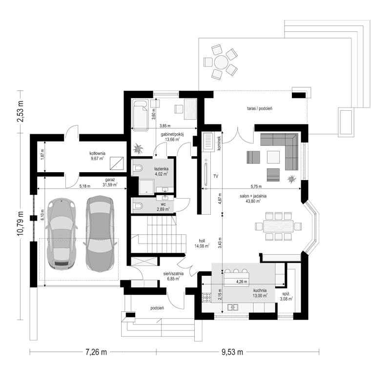 projekt-domu-agnieszka-3b-parter-eu