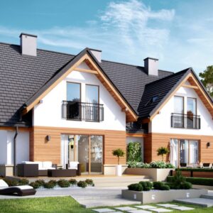 Projekt domu Sambor G1 (bliźniak)