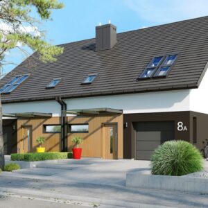 Projekt domu Lukas II G1 wersja B (bliźniak)
