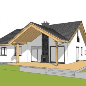 Projekt domu Simon 01 (dwulokalowy)