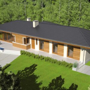 Projekt domu Bil II (z wejściem od południa)